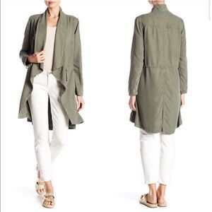 MAX JEANS Silver Sage Front Drape Jacket-S